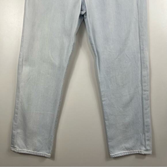 Frame Le Hollywood Crop Jeans Size 26 High Rise Beach Out Rips Wash Straight Leg - Picture 3 of 10